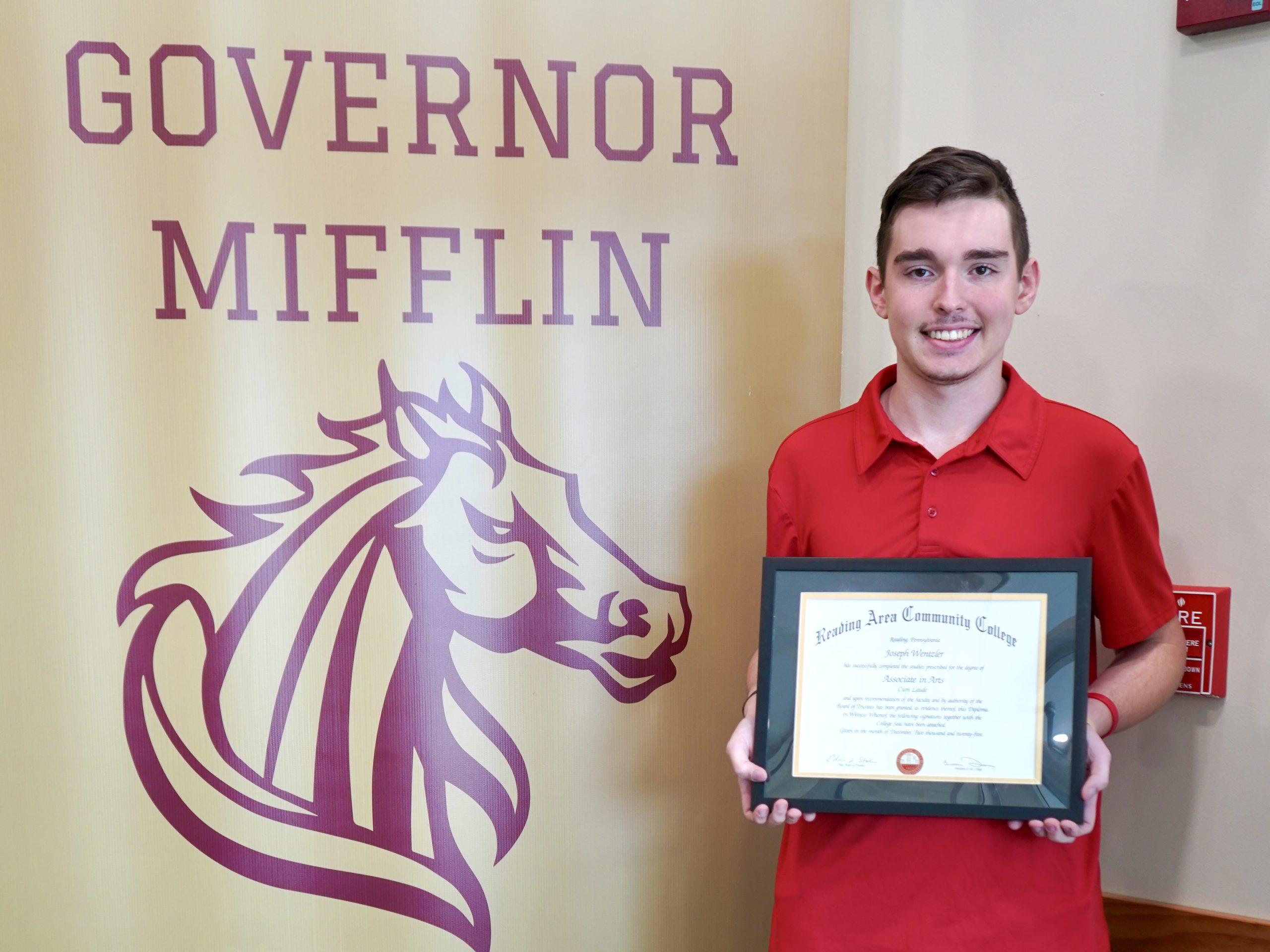 Gov. Mifflin senior earns his Associates Degree during high school career