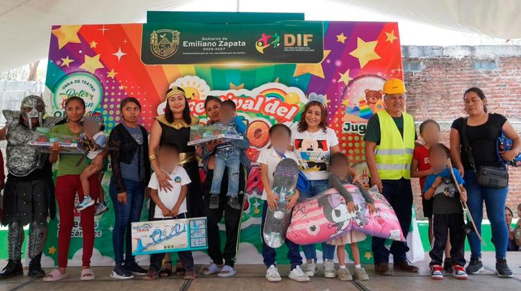 ¡A festejar! Emiliano Zapata inicia maratón de alegrías por el Día del Niño