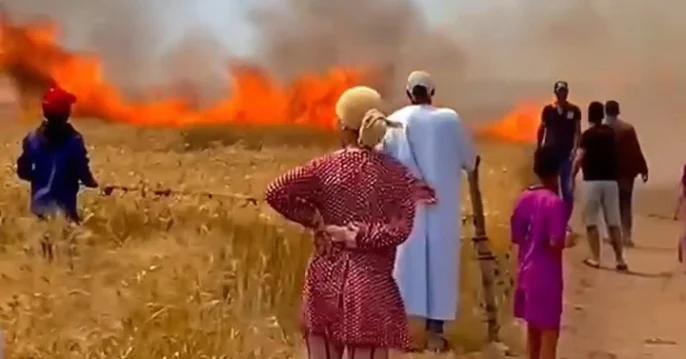 سبعيني يصارع الموت بعد إصابته بحروق خطيرة في حريق حقول بآسفي