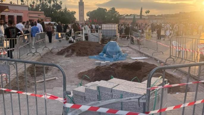 أشغال جديدة تؤجل النشاط السياحي بساحة جامع الفنا وتعيد إلى الواجهة أعطاب التهيئة