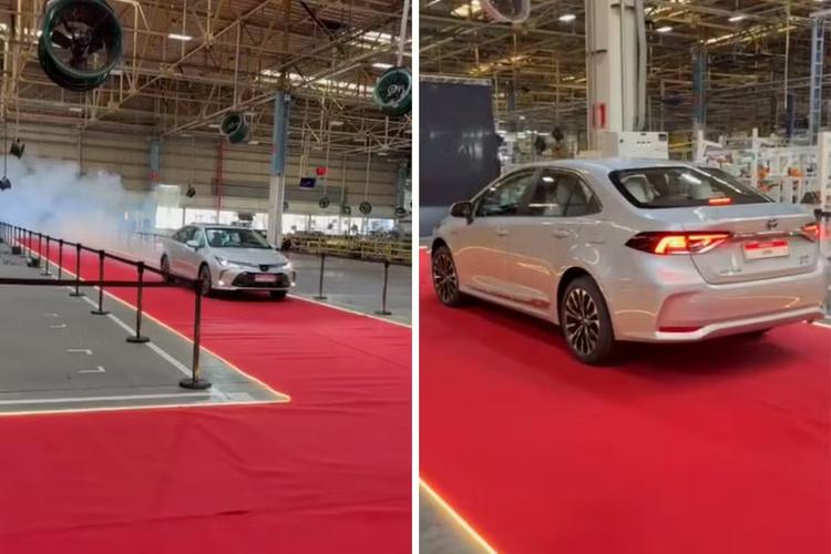 Despedida em tapete vermelho: Toyota produz último Corolla em fábrica de Indaiatuba após 28 anos