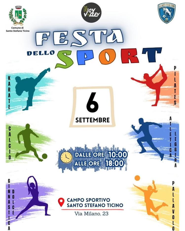 Festa dello Sport Una giornata dedicata allo sport e al divertimento e alla scoperta delle realtà sportive del territori...