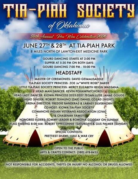 Tia-Piah Society of Oklahoma 59th Annual Pow Wow Celebration 2026