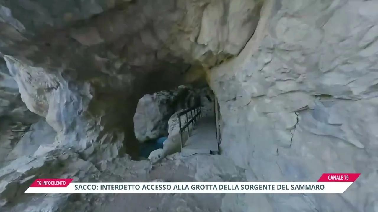 Sacco, caduta massi: interdetto l’accesso alla Grotta della Sorgente del Sammaro
