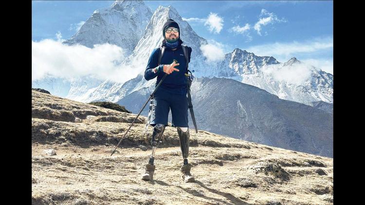 Goa-based amputee leads India’s largest inclusive Everest base camp trek