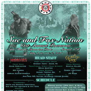 Sac and Fox Nation 61st Annual Pow Wow 2026