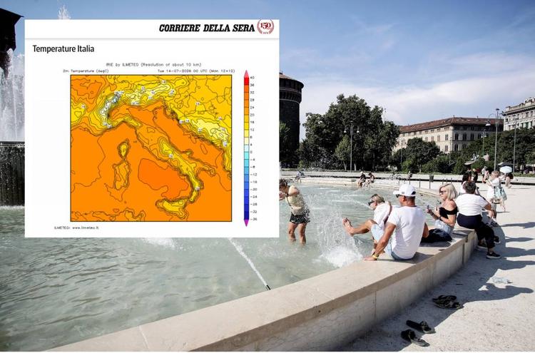 Caldo, allarmismo senza sosta. Per il Corriere anche 8 gradi fanno paura