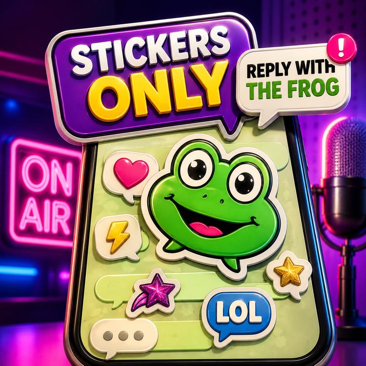 Why do people exclusively communictae in stickers?