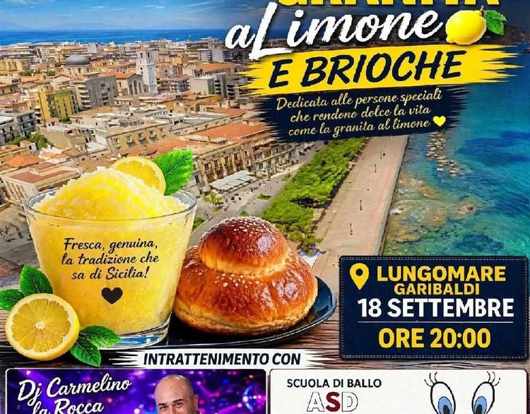 Milazzo, in Marina Garibaldi la Sagra della granita al limone