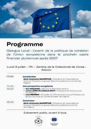 Participez au débat public consacré à "L’avenir de la politique de cohésion de l’Union européenne dans le prochain cadre financier pluriannuel après 2027"