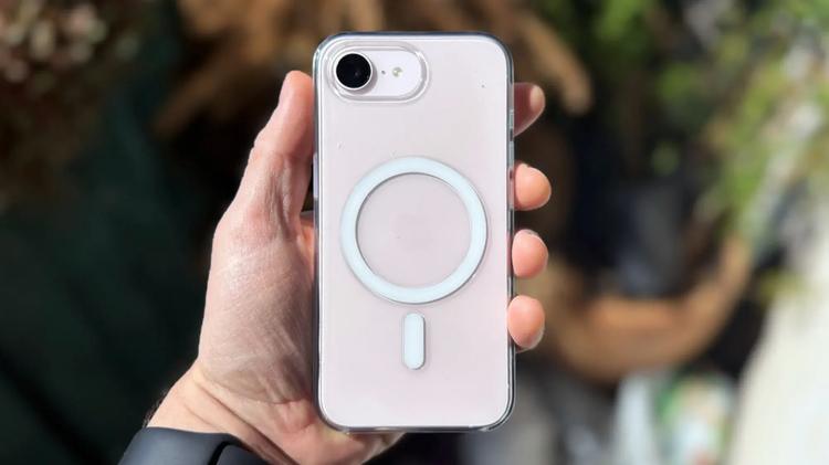 Apple iPhone 17e in man's hand
