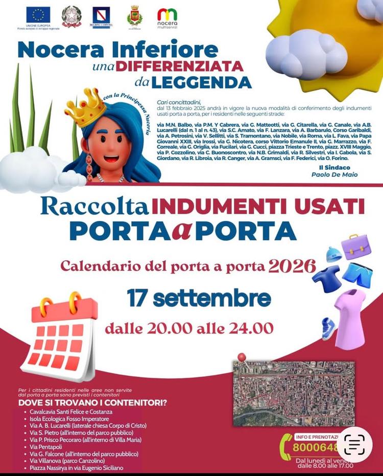 #raccoltaindumentiusati #portaaporta