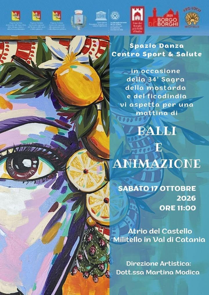 34ª Sagra della Mostarda e del Ficodindia. 9-10-11/16-17-18 Ottobre 2026 Sabato 17 Ottobre  Ore 11:00...  Atrio del Cast...