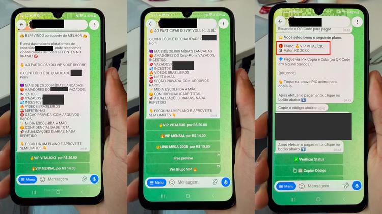 Criminosos vendem pacotes de vídeos de abuso sexual infantil por R$ 10 no Telegram e usam PIX para receber