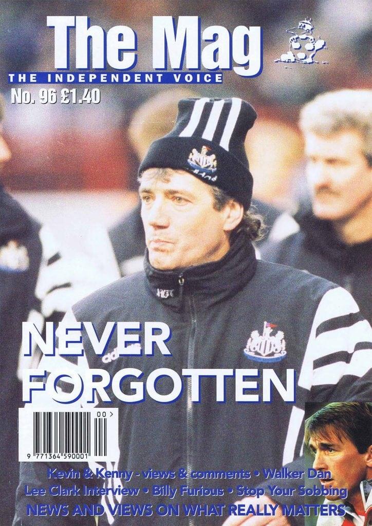 The Mag Cover Issue 96 January 1997 Kevin Keegan Newcastle United