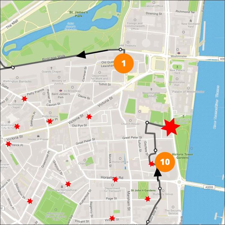 Part 12 of the London Cycle Royal Parks & Chelsea from Tate Britain to the Palace of Westminster