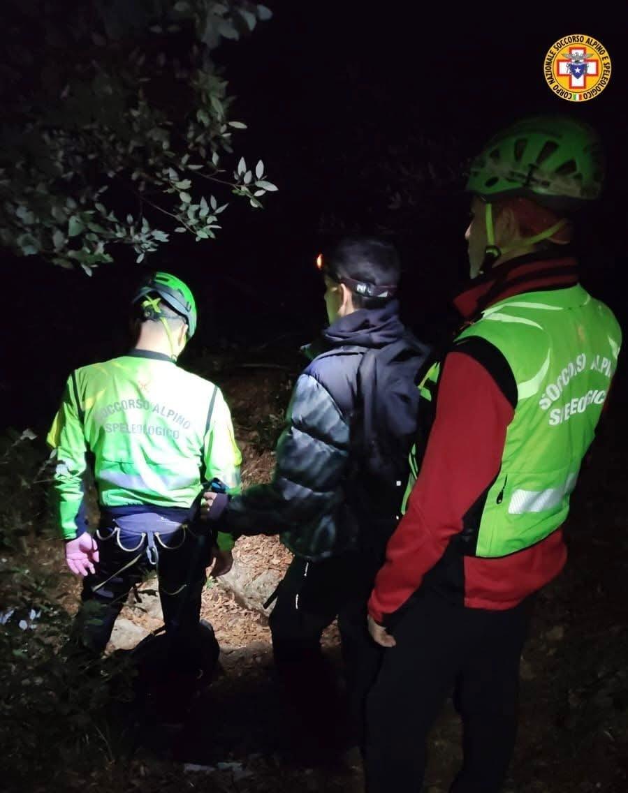 Dispersi sul Monte Cervati: operazione di recupero notturna del Soccorso Alpino