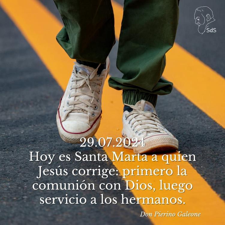 29.07.2024
Hoy es Santa Marta a quien Jesús corrige: primero la comunión con Dios, luego servicio a los hermanos.

Padre Pierino Galeone