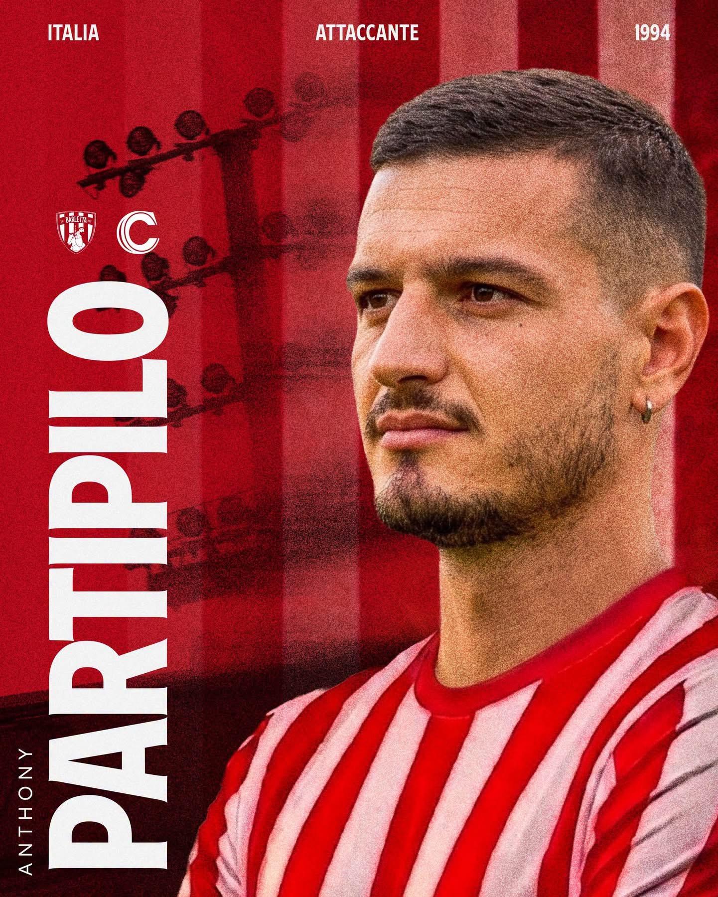 Serie C, Barletta: ufficiale l’arrivo di Anthony Partipilo