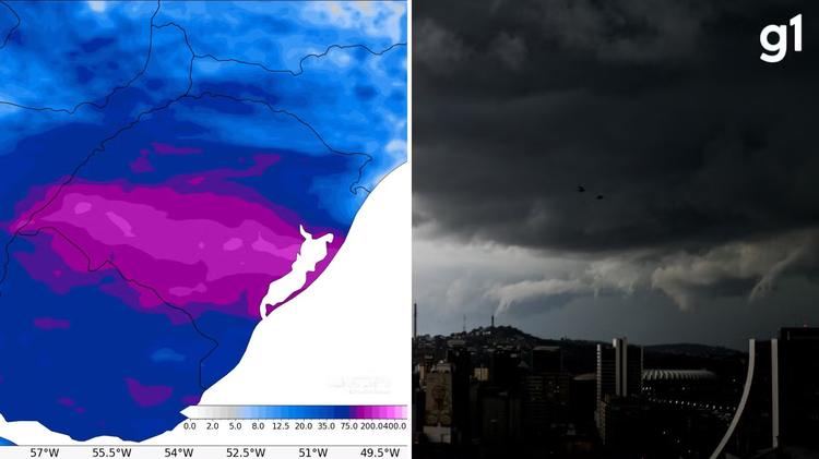 RS terá sequência de tempestades, chuva intensa e risco de inundações nesta semana