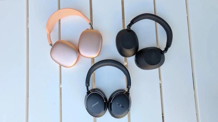 apple airpods max, bose quietcomfort ultra, sony wh-1000xm6 headphones