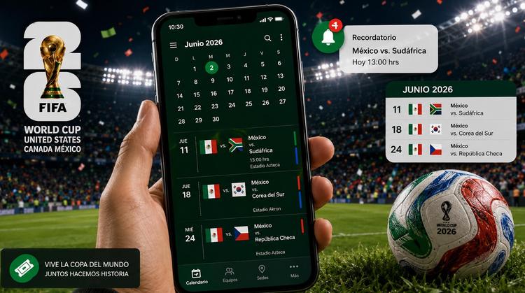 ¿No te quieres perder ningún partido del Mundial 2026? Así puedes agregarlos a tu calendario