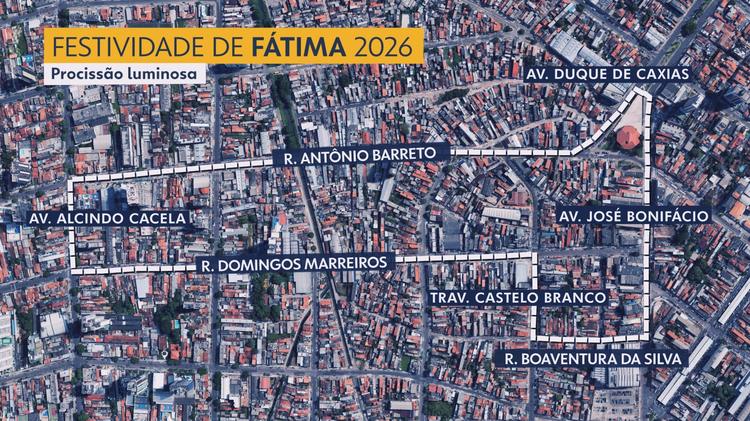 Fio de alta tensão se rompe durante Procissão das Velas em Belém