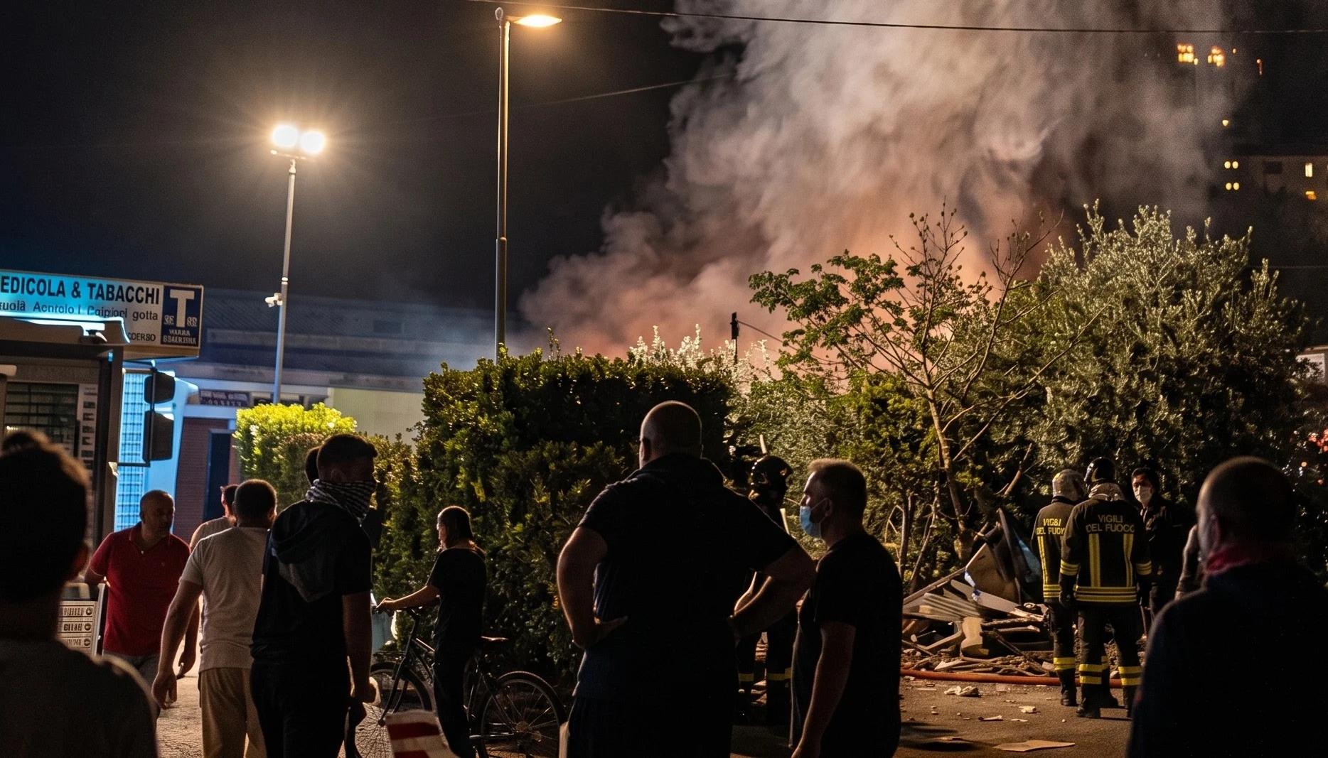 Incendio ad Eboli, fiamme in un deposito in località Acquarita: indagini in corso