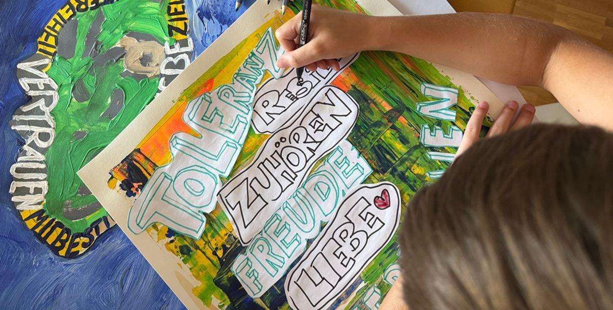Visionboard-Workshop: »Demokratie beginnt Zuhause«