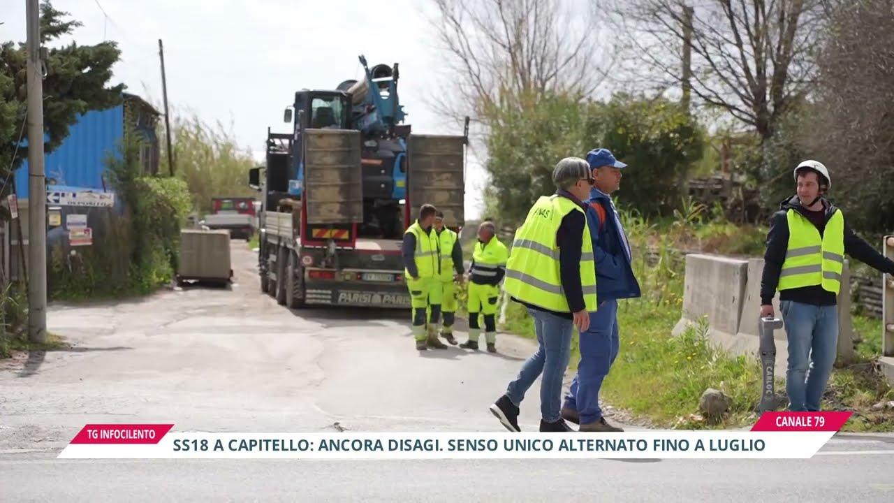 SS18: ancora disagi a Capitello, senso unico alternato fino a luglio
