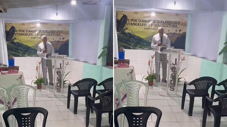 Pastor emociona ao pregar em igreja vazia no Rio: ‘Deus estava presente’