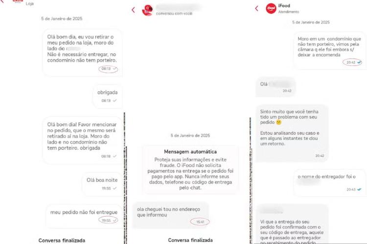 Veja a conversa entre cliente e iFood por pedido não entregue que levou à condenação da empresa