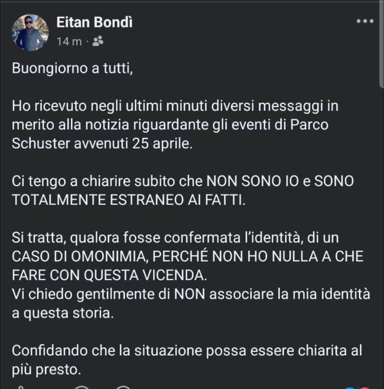 Il quasi omonimo di 28 anni: "Non sono io"