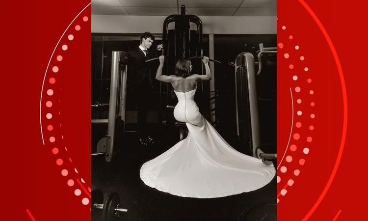 Filho de Carla Perez e Xanddy surpreende fãs com ensaio de casamento em academia e recebe declaração da mãe