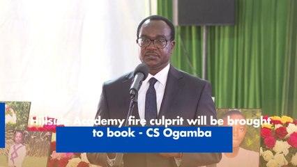 Hillside Academy fire culprit will be brought to book - CS Ogamba