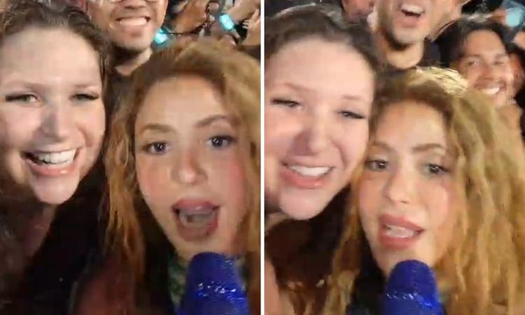 Fã de Shakira viaja para ver show no Rio e volta para casa com selfie ao lado da cantora: 'Ficha não caiu'