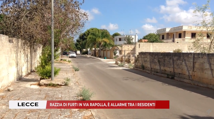 Lecce, furti in Via Rapolla: i residenti chiedono più sicurezza
