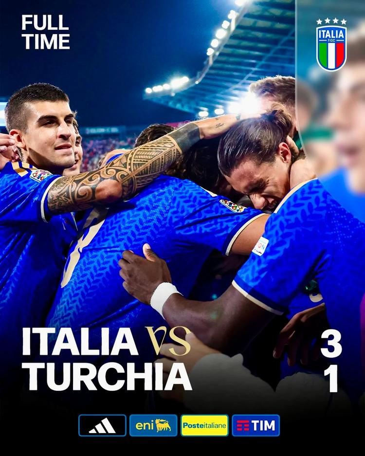 Nations League, Italia: il tris alla Turchia vale il secondo posto