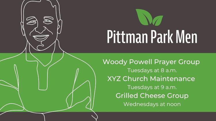 Weekly Men’s Groups at Pittman Park