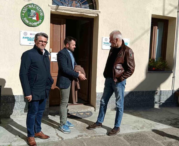 Ronco Canavese Zangrillo in visita