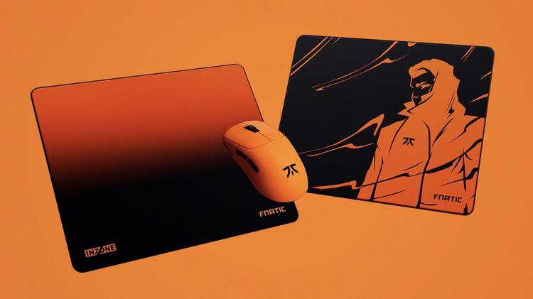 Fnatic editions of the Inzone Mouse-A, Inzone Mat-F, and Inzone Mat-D
