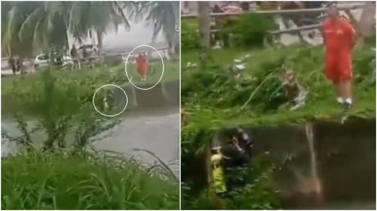 Homem desaparece após ser arrastado para dentro de canal durante alagamento em Fortaleza