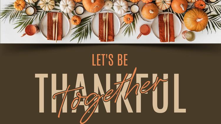 Thankful Together Meal