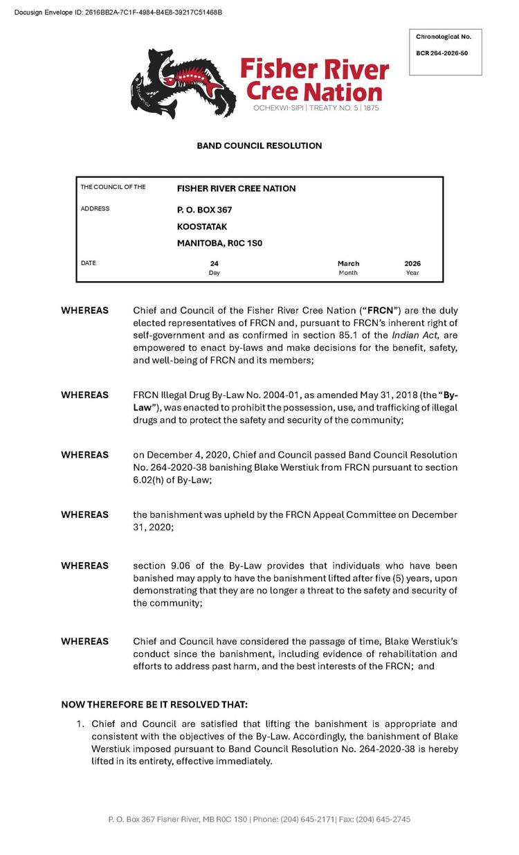 BCR-264-2026-50 | Blake Werstiuk (BCR 264-2020-38 Lifted)