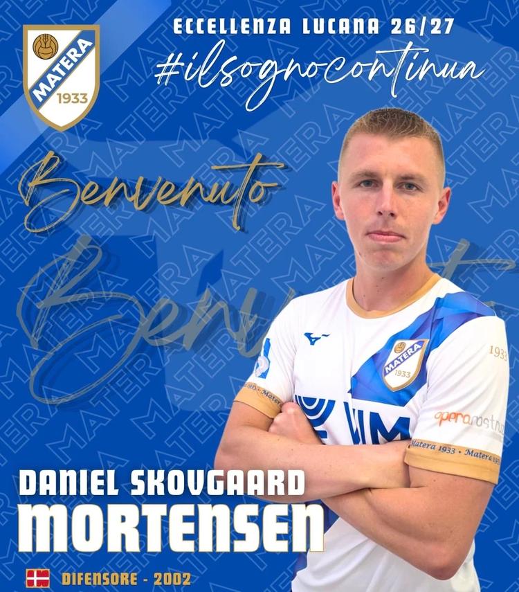 Ufficiale: Matera, arriva il difensore Mortensen in biancoazzurro