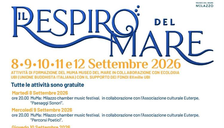 Milazzo, “Il Respiro del Mare”, cinque giorni di eventi gratuiti a Milazzo tra musica, ecologia, vela e sostenibilità. Il programma