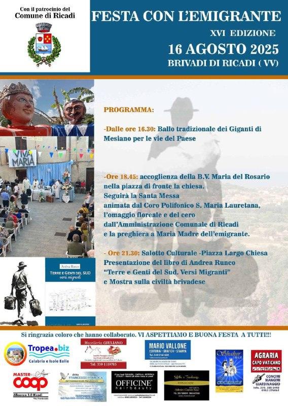 Pro memoria - Festa con l’emigrante a Brivadi