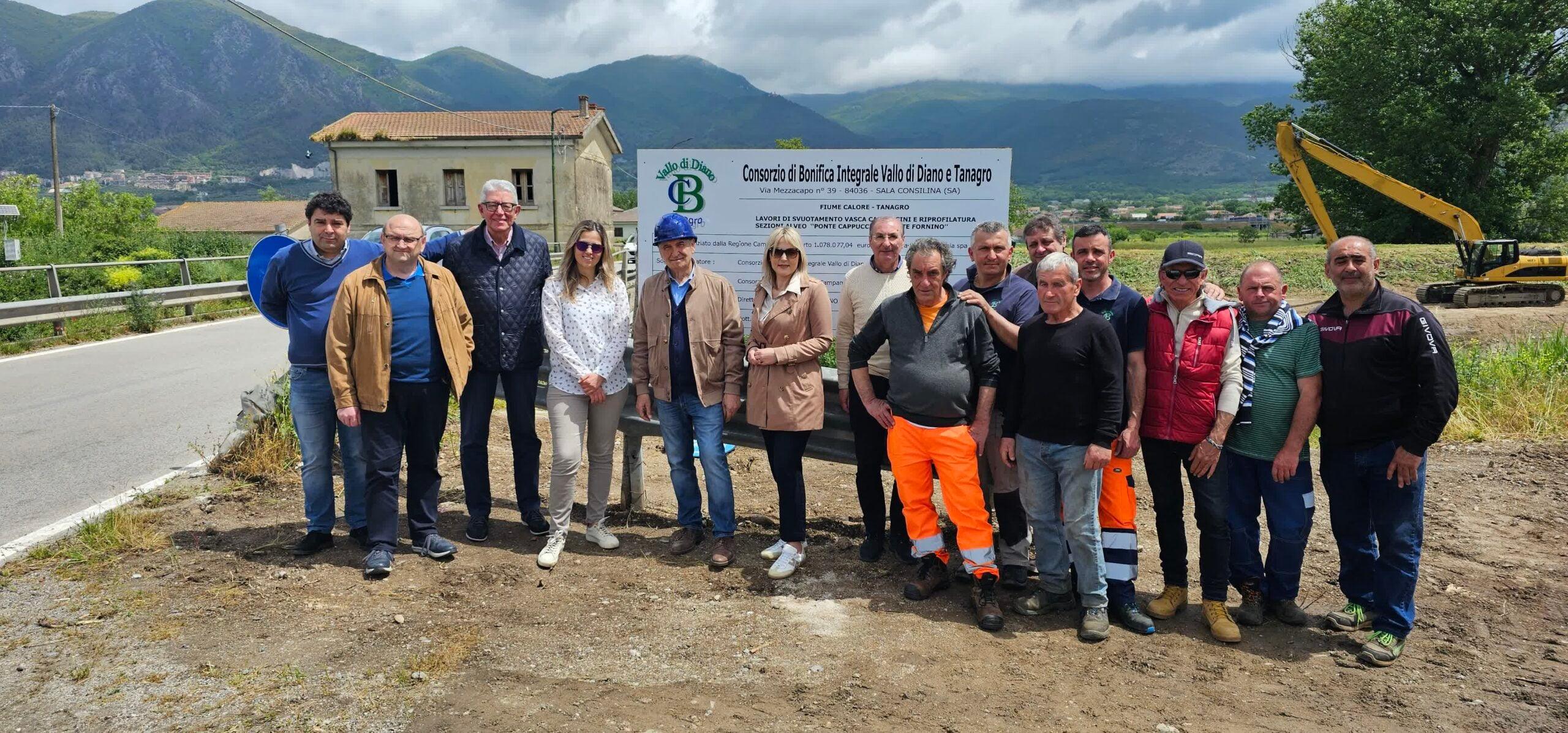 Sassano, al via i lavori sul Fiume Calore-Tanagro: un milione di euro per la sicurezza idraulica