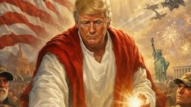 Trump se nega a pedir desculpas ao papa Leão 14 e apaga imagem em que parece Jesus