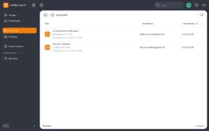Mit netfiles Send lassen sich vertrauliche Daten, sehr große Dateien und ganze Ordner schnell, einfach und sicher versenden und empfangen. (c) netfiles